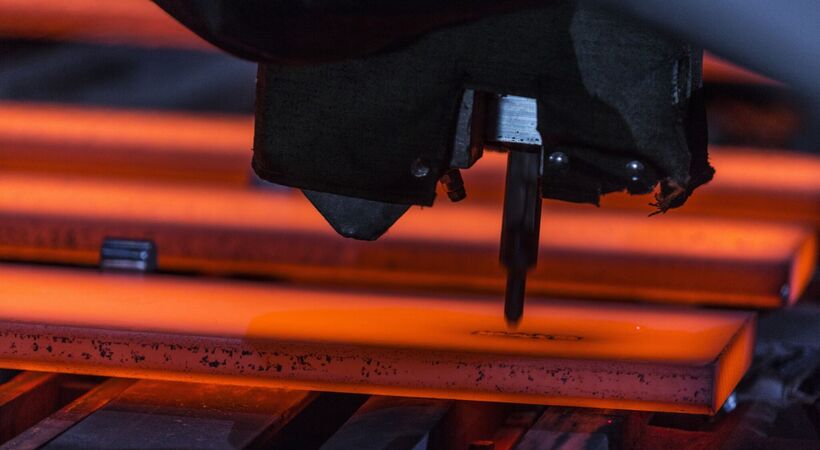 Production at British Steel’s Special Profiles mill at Skinningrove.