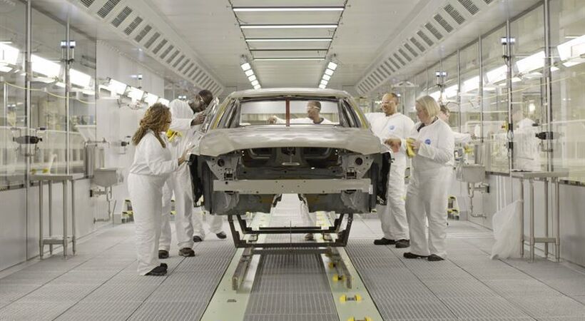 Volvo's new car manufacturing plant in South Carolina, USA