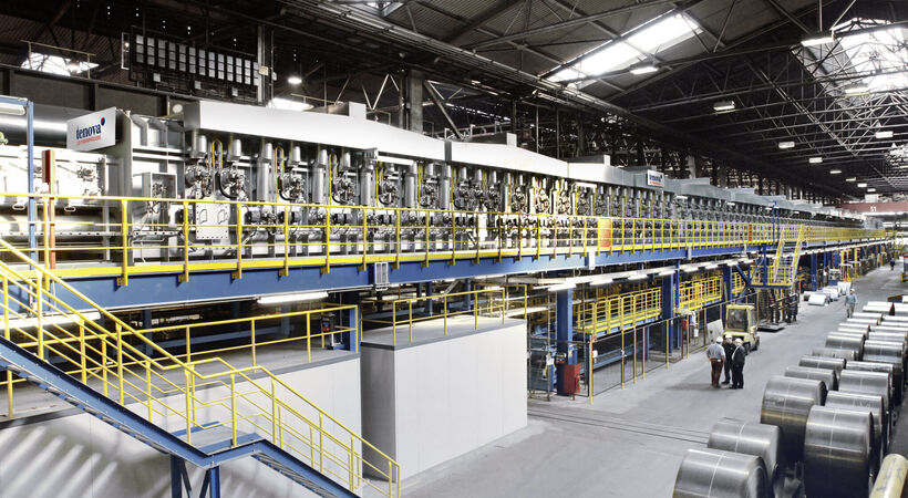 A typical decarburisation and coating line.