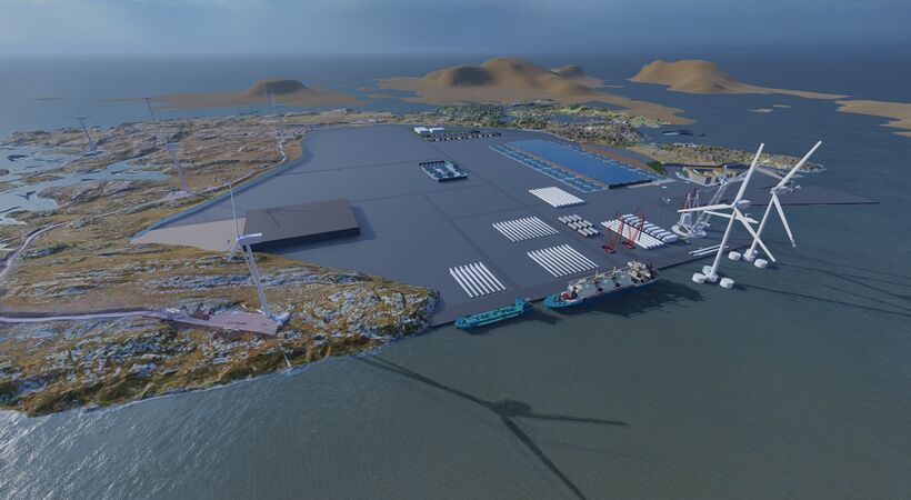 Illustration of Lutelandet Offshore Site & Drydock (credit: LLOF)