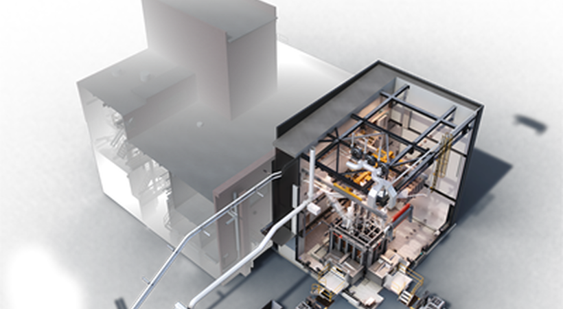 Artist's impression of Metso's DRI smelting furnace pilot