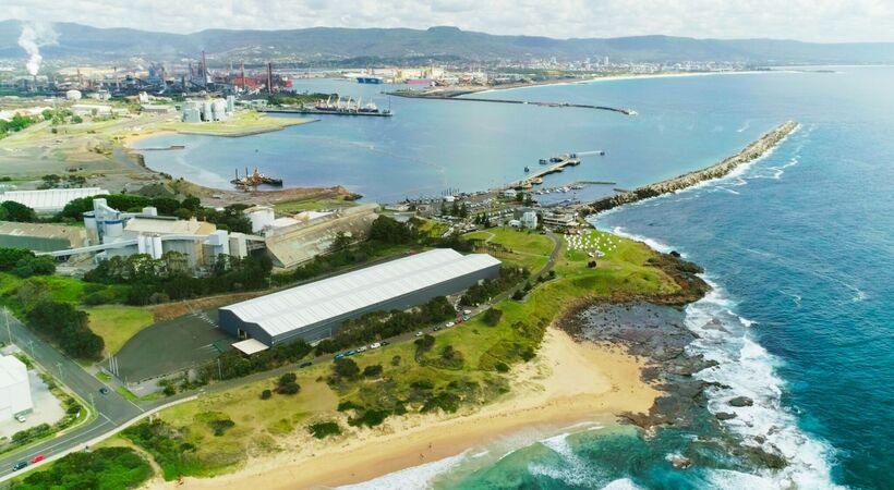 Aerial shot of Hysata's electrolyser manufacturing facility in Port Kembla (Image credit: Hysata)