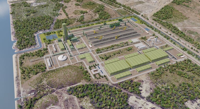 3D rendering of GravitHy's future site at Fos sur Mer (Image credit: GravitHy)