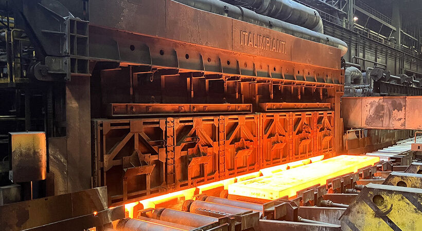 A walking beam furnace