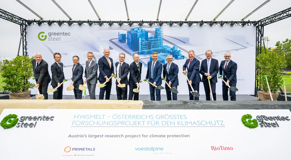Construction begins on hydrogen-based ironmaking plant