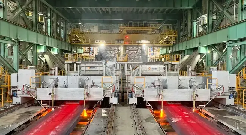 Record-breaking slab caster operational at Baosteel