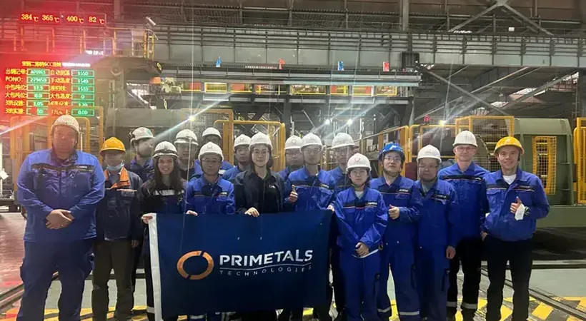 Baosteel starts up two-strand caster in Shanghai